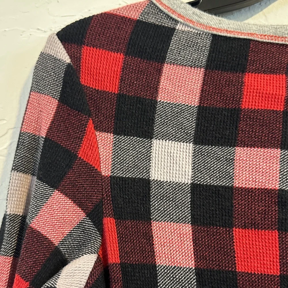 Victoria’s Secret Plaid Henley Romper – Size S, Cozy‎ Long Sleeve